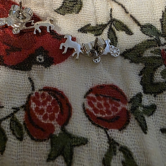 Coach Gold Horse & Carriage Earrings - Picture 6 of 10
